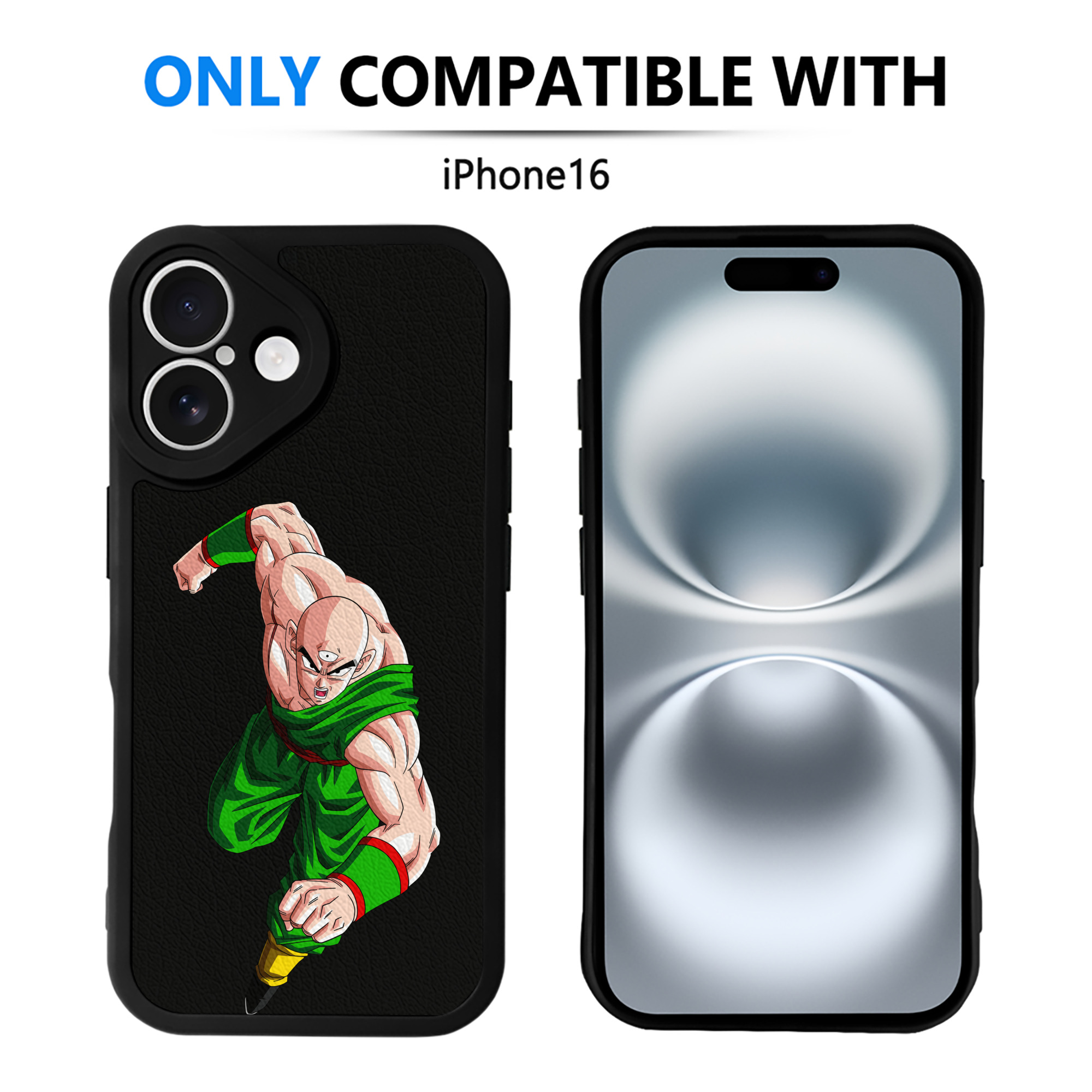 （画像用） ドラゴンボール DRAGON BALL 【iPhone 16シリーズ対応】シリコンスマホケース（レザー調） 材質：シリコン